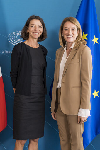 Roberta METSOLA, EP President meets with Laurence BOONE, French Secretary of State for European Affairs