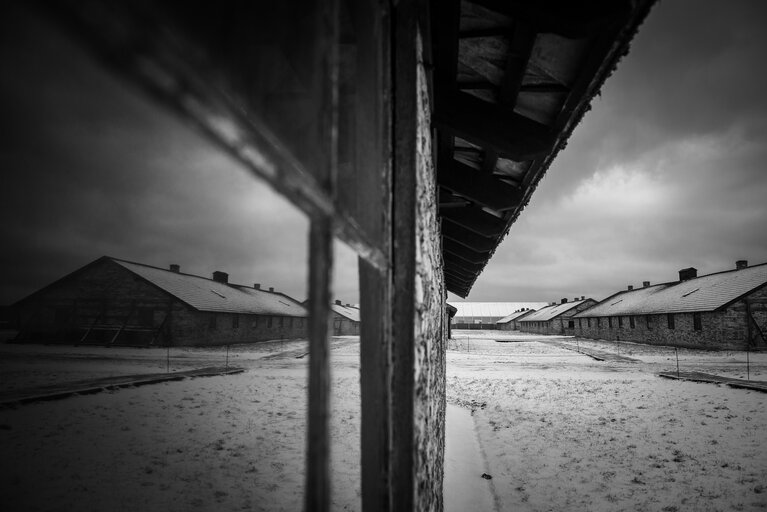 Foto 1: Illustrative photo of the Auschwitz-Birkenau Memorial and Museum, a former German Nazi concentration and extermination camp, in Poland on January 18, 2022.