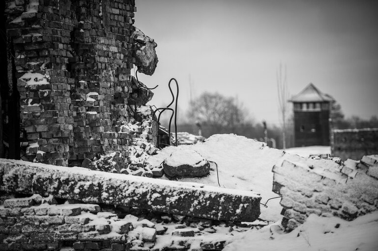 Foto 28: Illustrative photo of the Auschwitz-Birkenau Memorial and Museum, a former German Nazi concentration and extermination camp, in Poland on January 18, 2022.