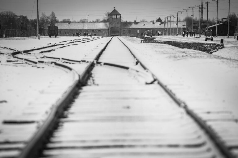 Foto 32: Illustrative photo of the Auschwitz-Birkenau Memorial and Museum, a former German Nazi concentration and extermination camp, in Poland on January 18, 2022.