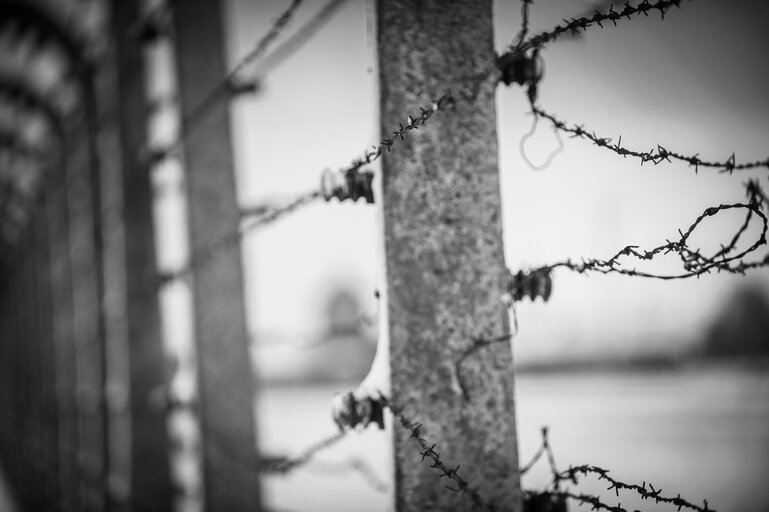 Foto 40: Illustrative photo of the Auschwitz-Birkenau Memorial and Museum, a former German Nazi concentration and extermination camp, in Poland on January 18, 2022.