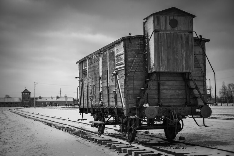 Foto 48: Illustrative photo of the Auschwitz-Birkenau Memorial and Museum, a former German Nazi concentration and extermination camp, in Poland on January 18, 2022.