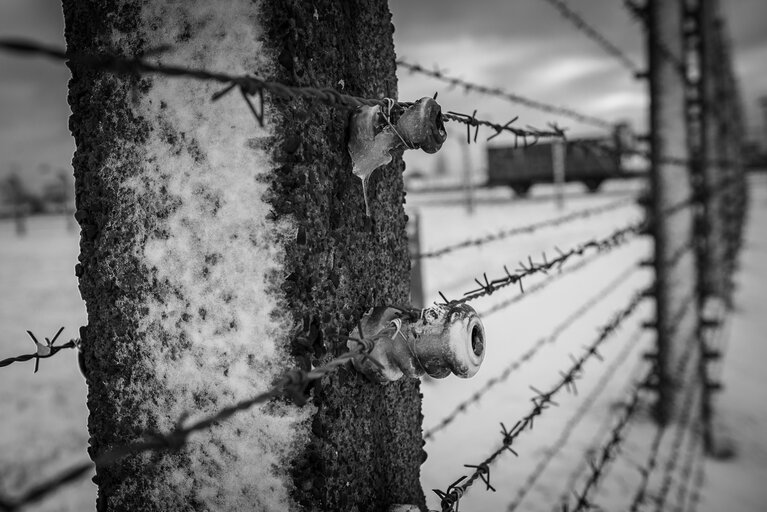 Foto 50: Illustrative photo of the Auschwitz-Birkenau Memorial and Museum, a former German Nazi concentration and extermination camp, in Poland on January 18, 2022.