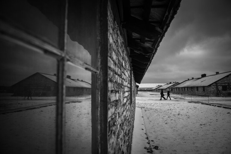 Illustrative photo of the Auschwitz-Birkenau Memorial and Museum, a former German Nazi concentration and extermination camp, in Poland on January 18, 2022.