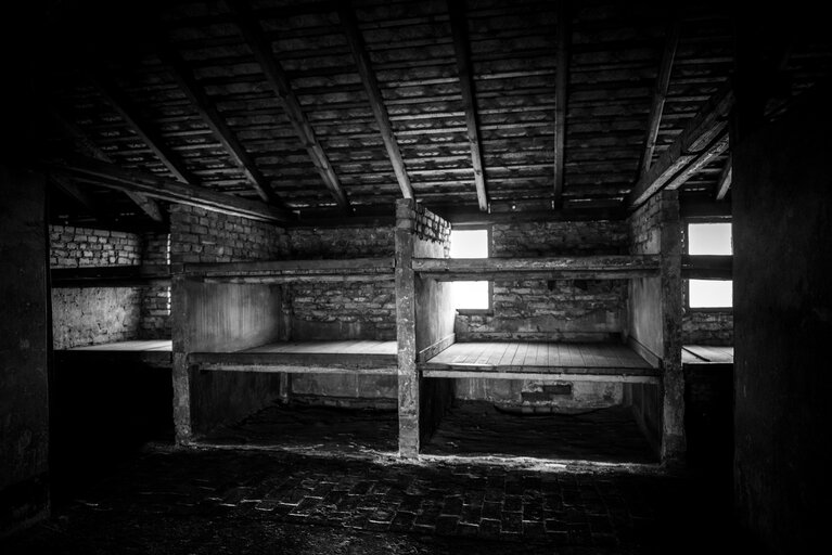 Foto 7: Illustrative photo of the Auschwitz-Birkenau Memorial and Museum, a former German Nazi concentration and extermination camp, in Poland on January 18, 2022.