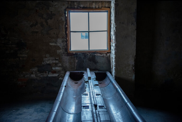 Photo 14 : Illustrative photo of the Auschwitz-Birkenau Memorial and Museum, a former German Nazi concentration and extermination camp, in Poland on January 18, 2022.