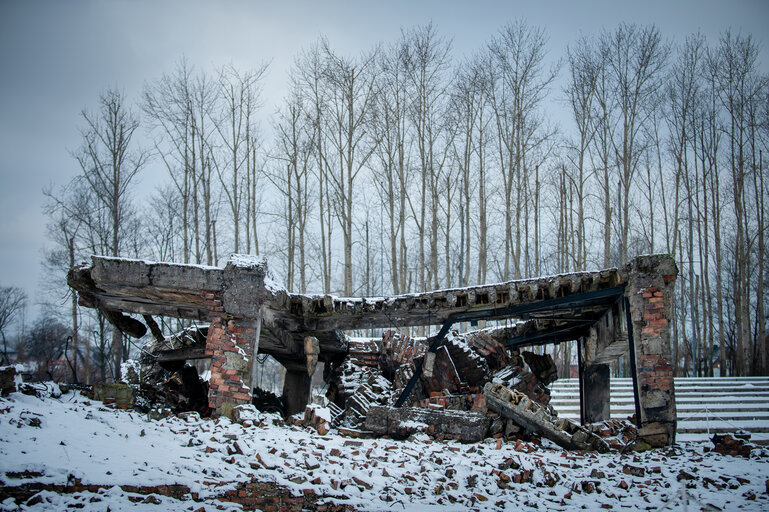 Foto 21: Illustrative photo of the Auschwitz-Birkenau Memorial and Museum, a former German Nazi concentration and extermination camp, in Poland on January 18, 2022.