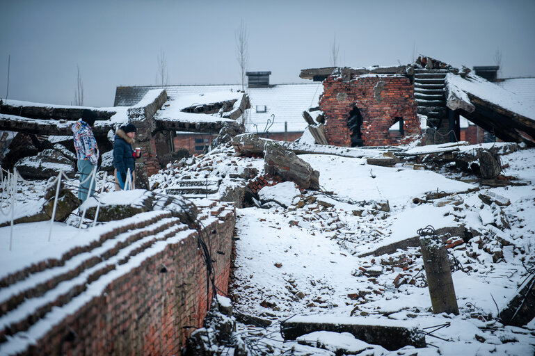 Foto 31: Illustrative photo of the Auschwitz-Birkenau Memorial and Museum, a former German Nazi concentration and extermination camp, in Poland on January 18, 2022.