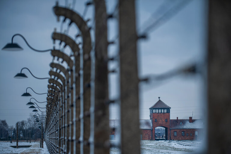 Foto 47: Illustrative photo of the Auschwitz-Birkenau Memorial and Museum, a former German Nazi concentration and extermination camp, in Poland on January 18, 2022.