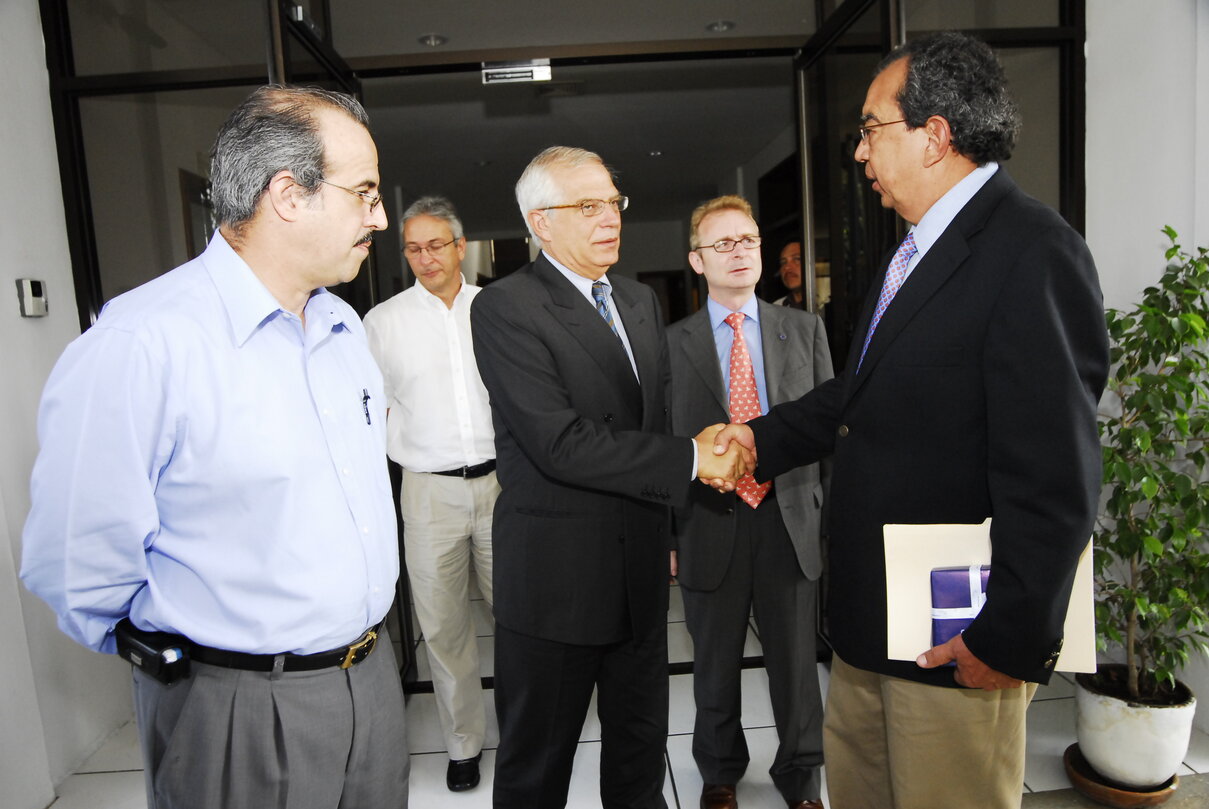 Josep Borrell Fontelles, EP President during his official visit to Nicaragua, August 11 to 13, 2006