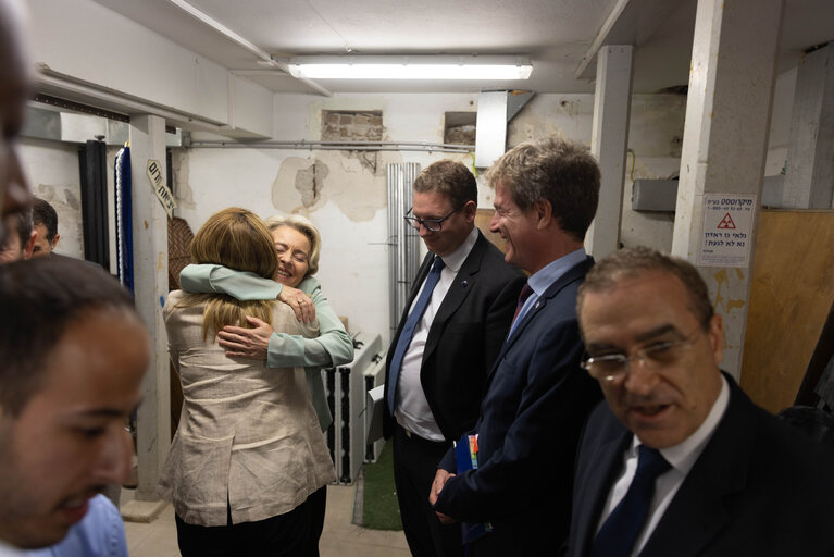 Fotogrāfija 9: Official visit by Roberta METSOLA, EP President to Israel: Meeting with Isaac HERZOG, President of Israel