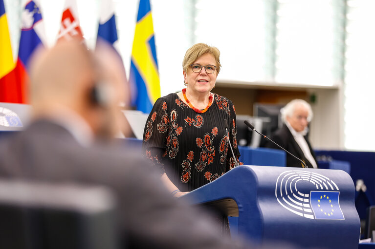 Photo 28 : EP Plenary session - Council and Commission statements - Preparation of the European Council meeting of 26-27 October 2023