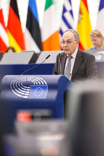 Photo 35 : EP Plenary session - Council and Commission statements - Preparation of the European Council meeting of 26-27 October 2023