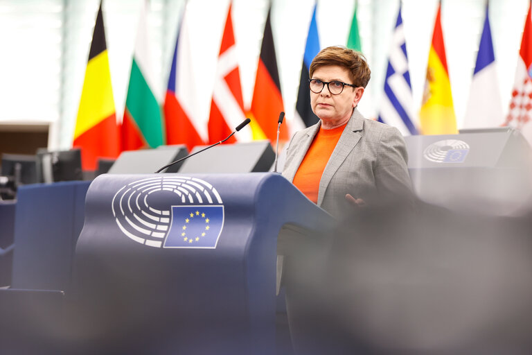 Fotografia 18: EP Plenary session - Council and Commission statements - Preparation of the European Council meeting of 26-27 October 2023