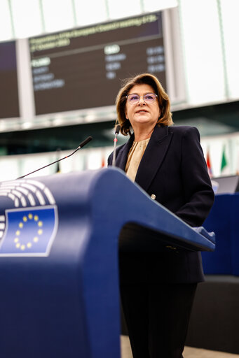 Photo 20 : EP Plenary session - Council and Commission statements - Preparation of the European Council meeting of 26-27 October 2023