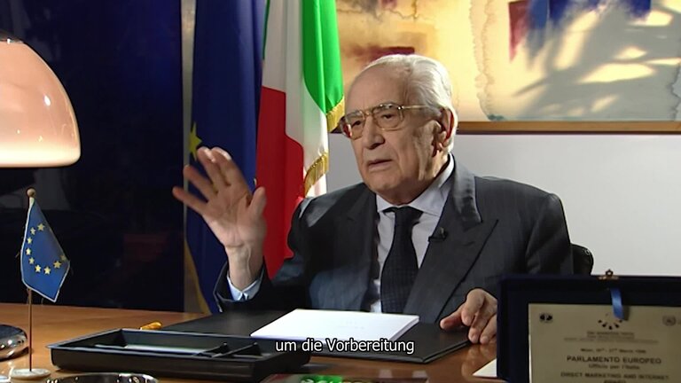 DE Subtitles - The story of the EP by its Presidents: Emilio COLOMBO, EP President 1977-1979 - His election as President of the European Parliament