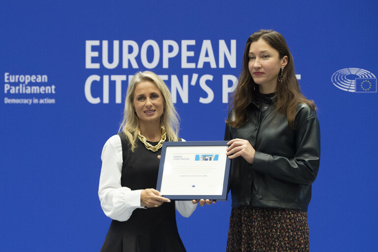 Fotografi 1: European Citizen's Prize 2023 Central Award ceremony