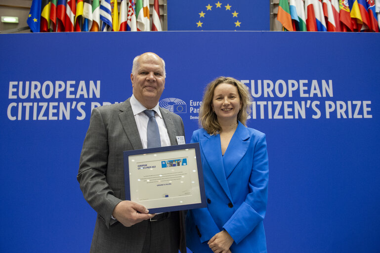 Fotografi 1: European Citizen's Prize 2023 Central Award ceremony