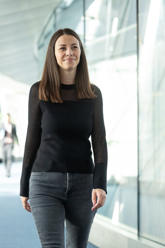 Fotogrāfija 1: Irena JOVEVA in the EP in Brussels