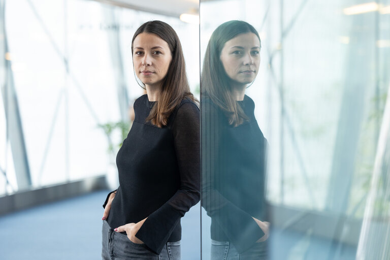 Fotografi 3: Irena JOVEVA in the EP in Brussels