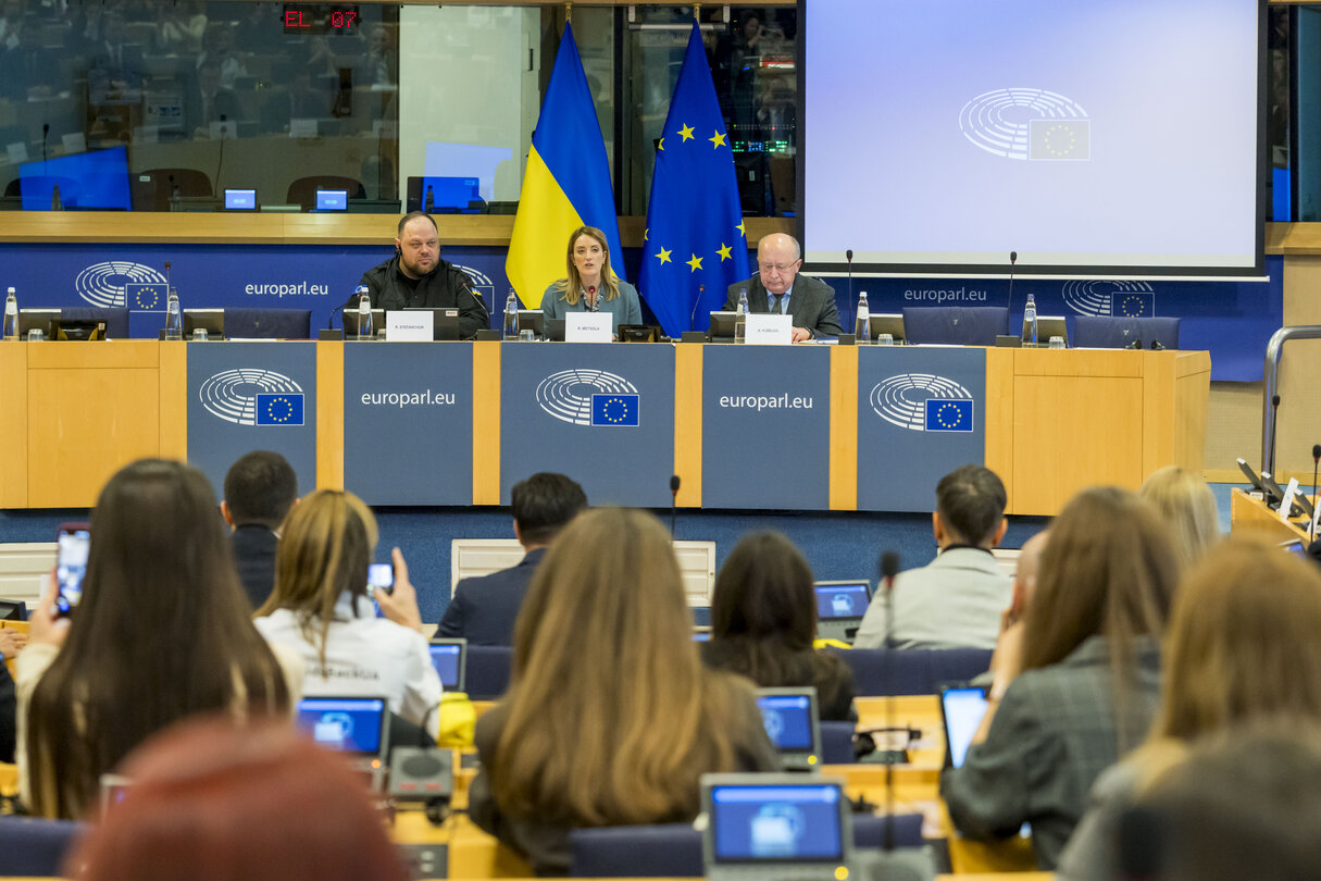 Opening speeches by Roberta METSOLA, EP President and Ruslan STEFANCHUK, Speaker of the Verkhovna Rada of Ukraine at the High Level Conference ‘European Integration of Ukraine’