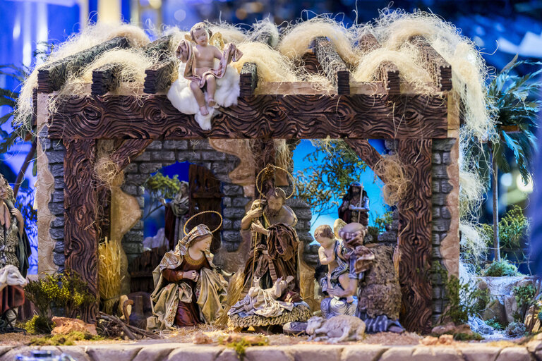 Inauguration of the Nativity scene with Roberta METSOLA, EP President