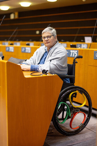 Janina OCHOJSKA in the EP in Brussels