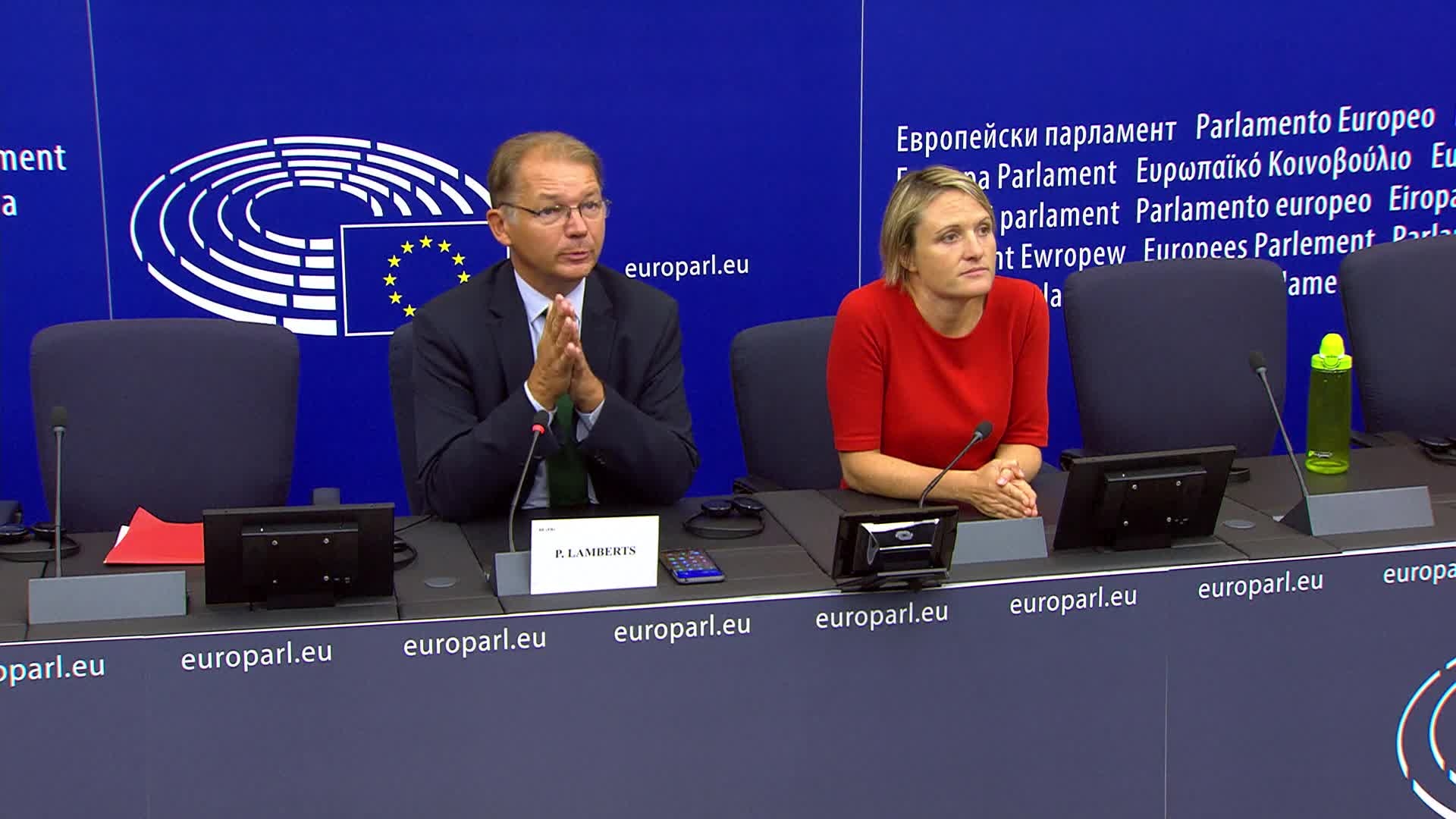 Press conference by Philippe LAMBERTS (Greens/EFA, BE), Greens/EFA Group Co-Leader: Greens/EFA press briefing