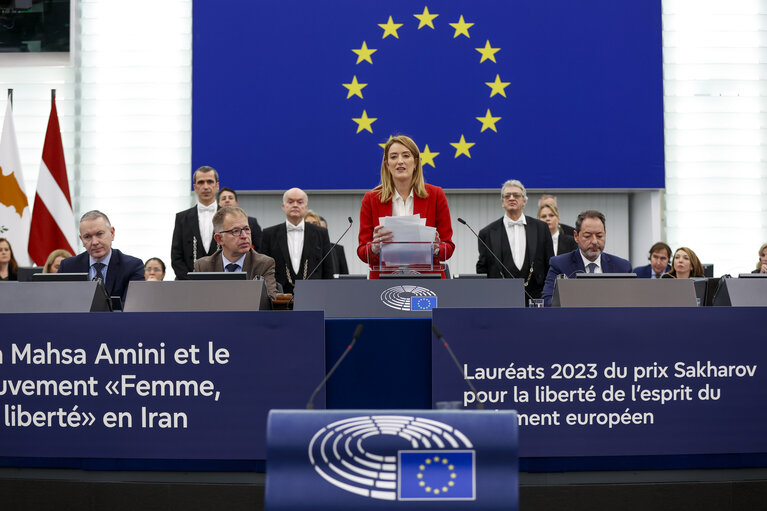 Foto 42: EP Plenary session - Award of the Sakharov Prize 2023