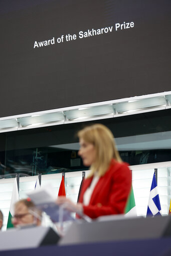 Foto 40: EP Plenary session - Award of the Sakharov Prize 2023