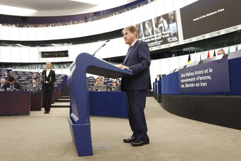 Foto 29: EP Plenary session - Award of the Sakharov Prize 2023