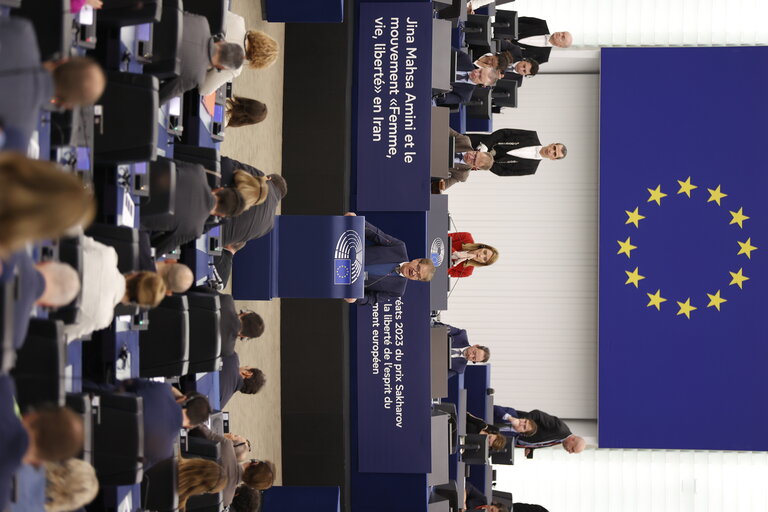Foto 18: EP Plenary session - Award of the Sakharov Prize 2023