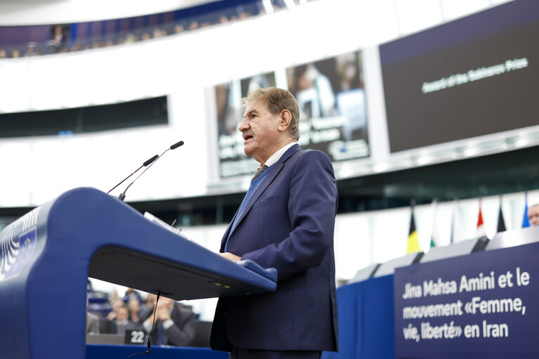 Foto 27: EP Plenary session - Award of the Sakharov Prize 2023