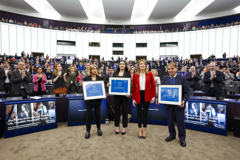 Foto 5: EP Plenary session - Award of the Sakharov Prize 2023