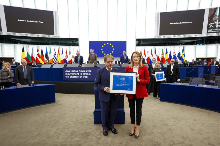 Foto 16: EP Plenary session - Award of the Sakharov Prize 2023