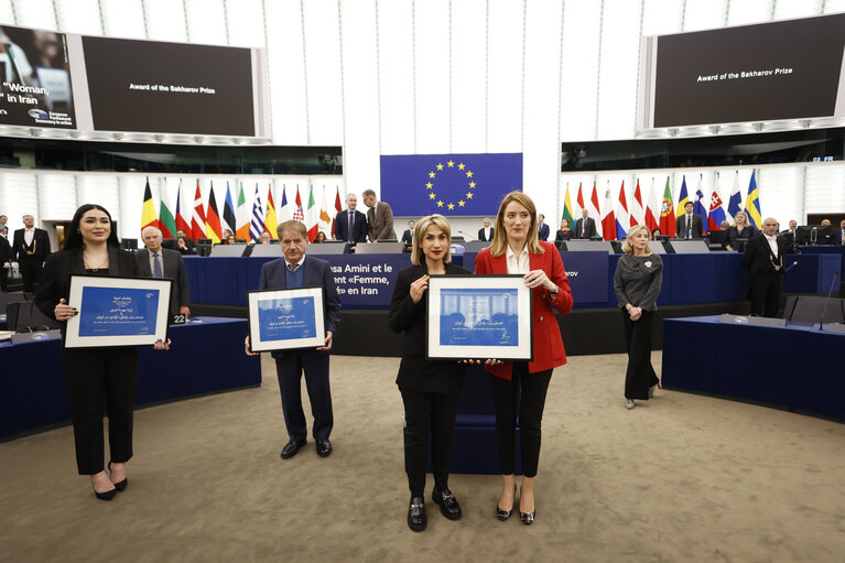 Foto 9: EP Plenary session - Award of the Sakharov Prize 2023