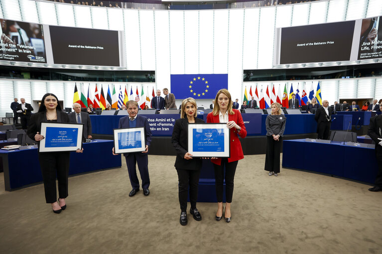 Foto 8: EP Plenary session - Award of the Sakharov Prize 2023