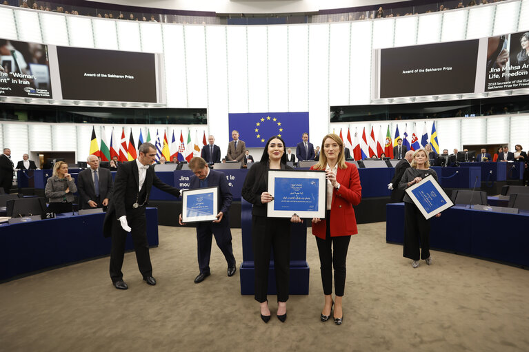 Foto 6: EP Plenary session - Award of the Sakharov Prize 2023