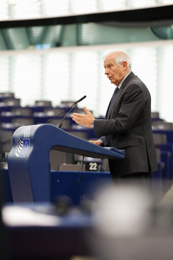 Fotografija 1: EP Plenary session - Statement by the Vice-President of the Commission/High Representative of the Union for Foreign Affairs and Security Policy - Attempt of coup d’Etat in Guatemala