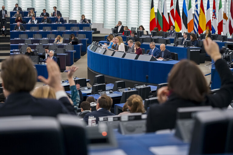 Valokuva 21: EP Plenary session.- Voting session