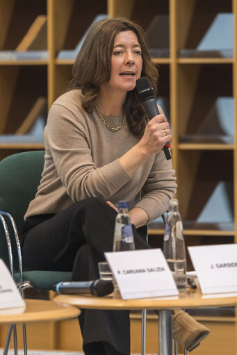 Fotografija 5: Roberta METSOLA, EP President participates at the book talk 'The Protection of Journalists in the Europe Union'