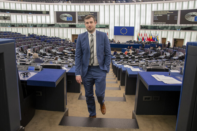 Foto 1: Niels GEUKING in the EP in Strasbourg