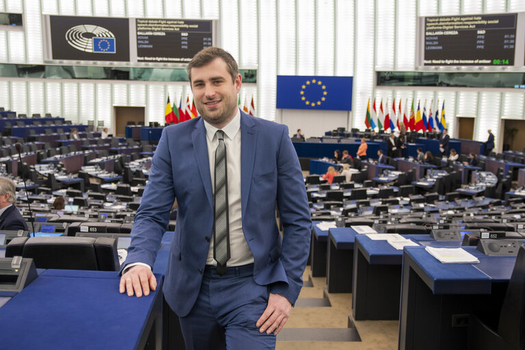 Fotografija 2: Niels GEUKING in the EP in Strasbourg