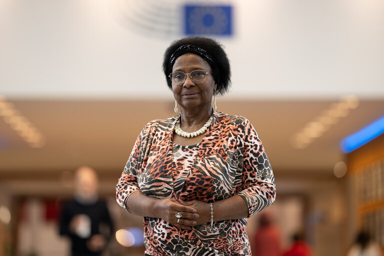 Pierrette Herzberger-Fofana in the EP in Brussels