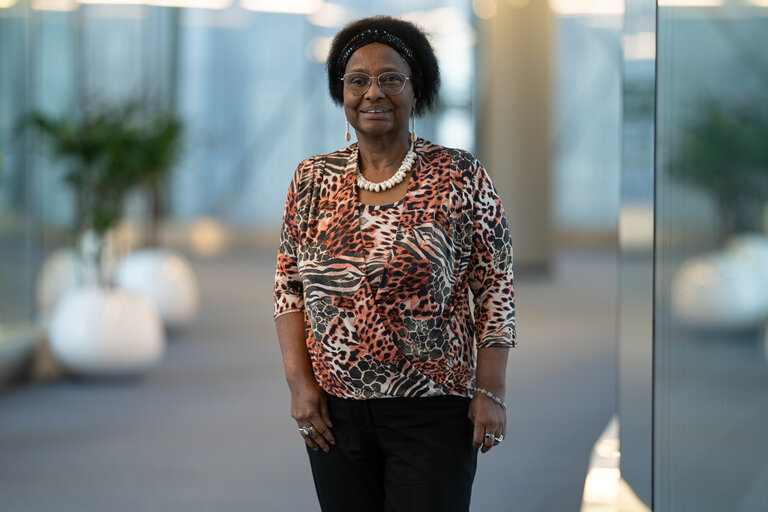 Pierrette Herzberger-Fofana in the EP in Brussels