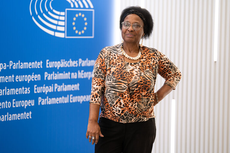 Pierrette Herzberger-Fofana in the EP in Brussels