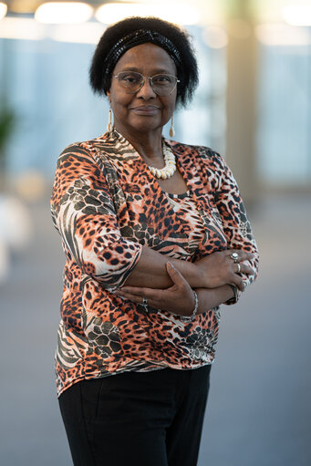 Pierrette Herzberger-Fofana in the EP in Brussels