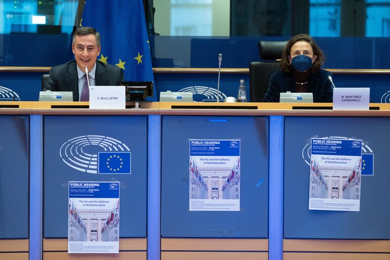 Fotografija 6: AFET Committee - Public hearing on ' The EU and the Defence of Multilateralism '