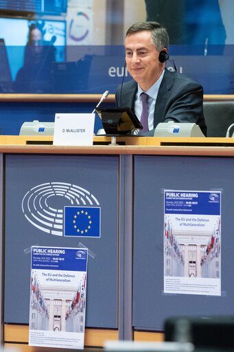 Fotografija 1: AFET Committee - Public hearing on ' The EU and the Defence of Multilateralism '