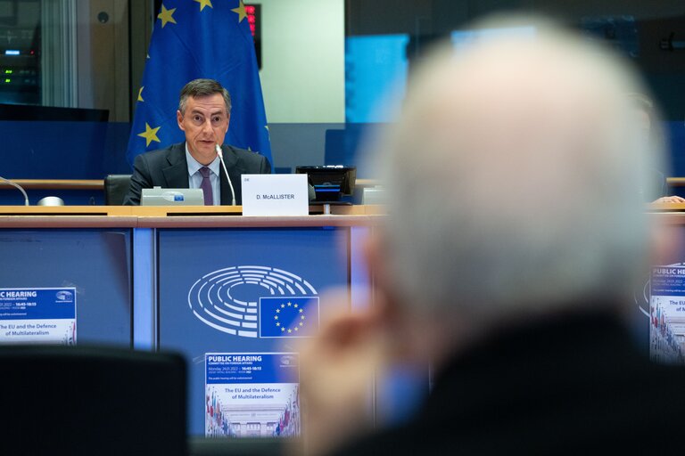 Fotografija 8: AFET Committee - Public hearing on ' The EU and the Defence of Multilateralism '